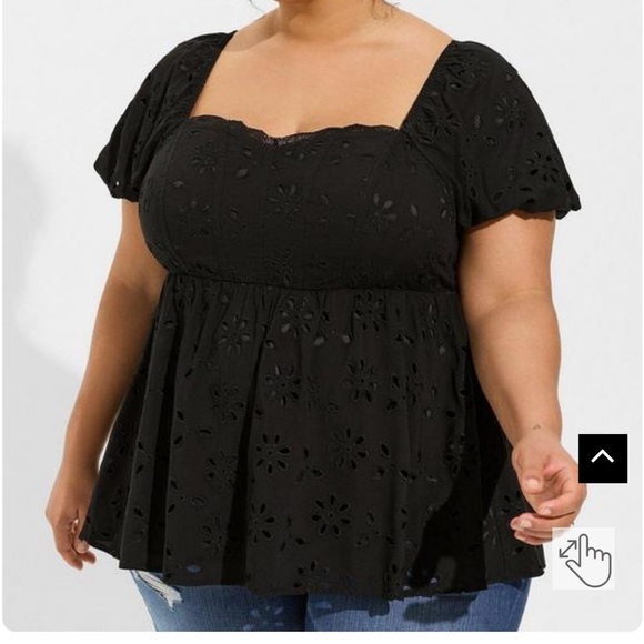 torrid Tops - Torrid Eyelet Blouse